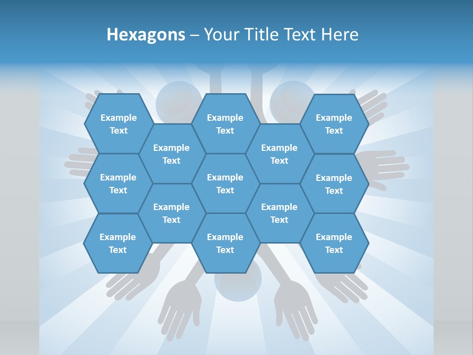 Beam Hands Five PowerPoint Template