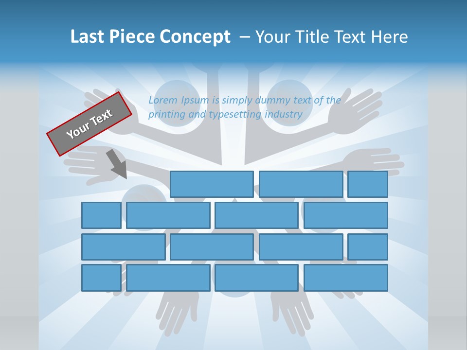 Beam Hands Five PowerPoint Template