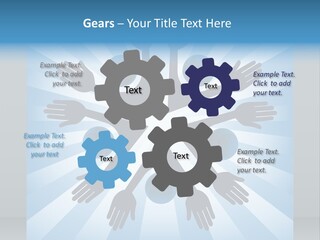 Beam Hands Five PowerPoint Template