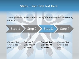 Beam Hands Five PowerPoint Template