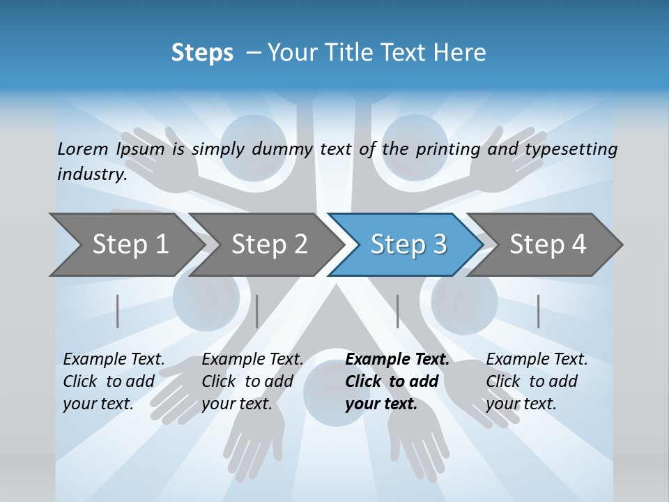 Beam Hands Five PowerPoint Template