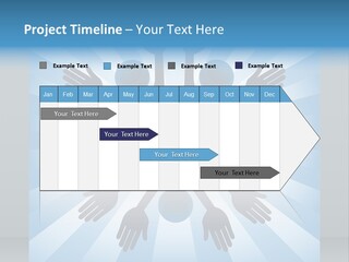 Beam Hands Five PowerPoint Template