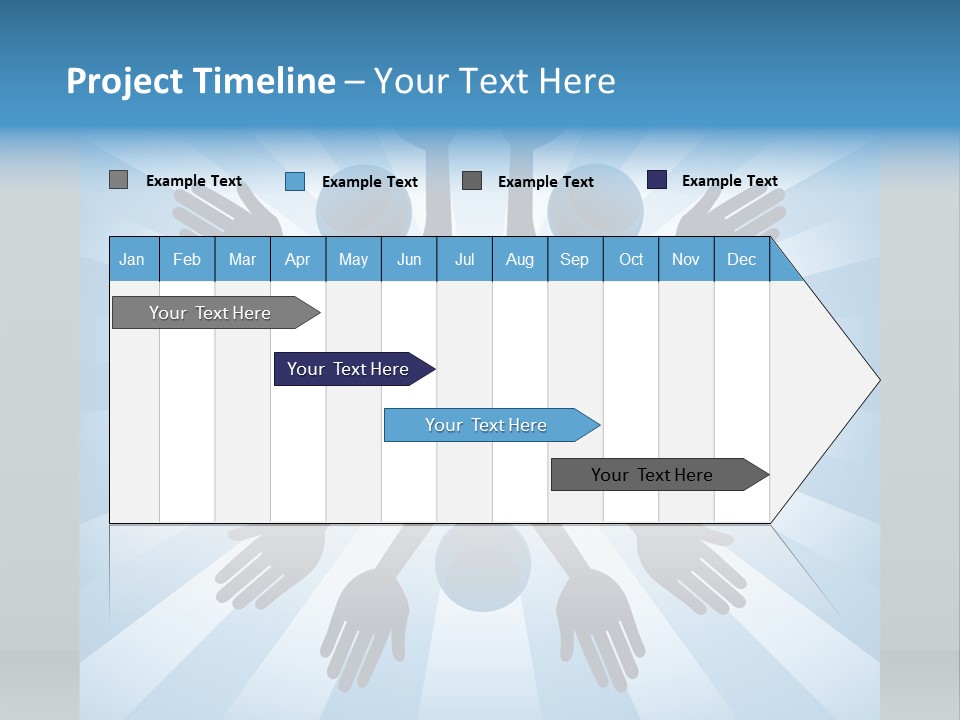 Beam Hands Five PowerPoint Template