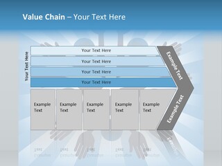 Beam Hands Five PowerPoint Template