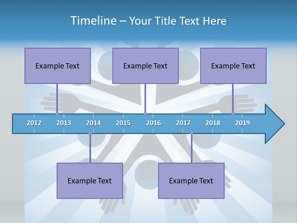 Beam Hands Five PowerPoint Template