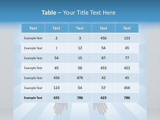 Beam Hands Five PowerPoint Template