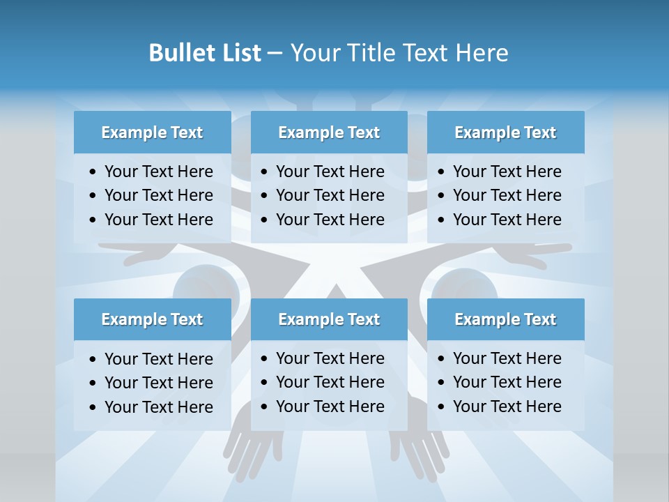 Beam Hands Five PowerPoint Template