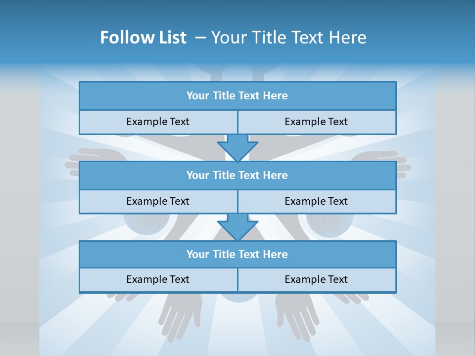 Beam Hands Five PowerPoint Template