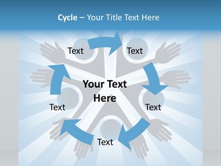 Beam Hands Five PowerPoint Template