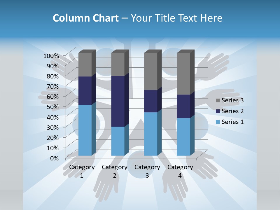 Beam Hands Five PowerPoint Template