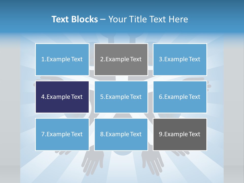 Beam Hands Five PowerPoint Template