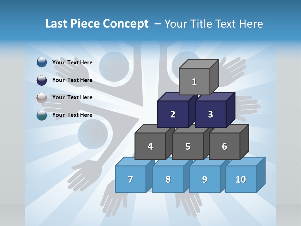 Beam Hands Five PowerPoint Template