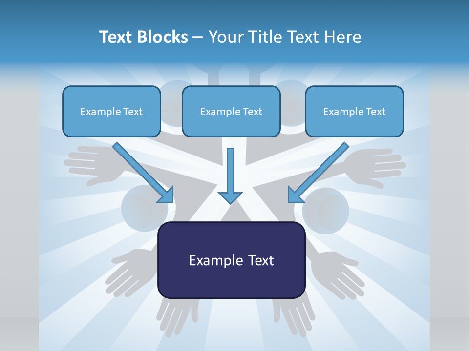 Beam Hands Five PowerPoint Template