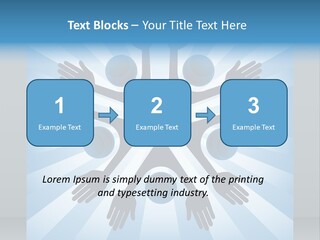 Beam Hands Five PowerPoint Template
