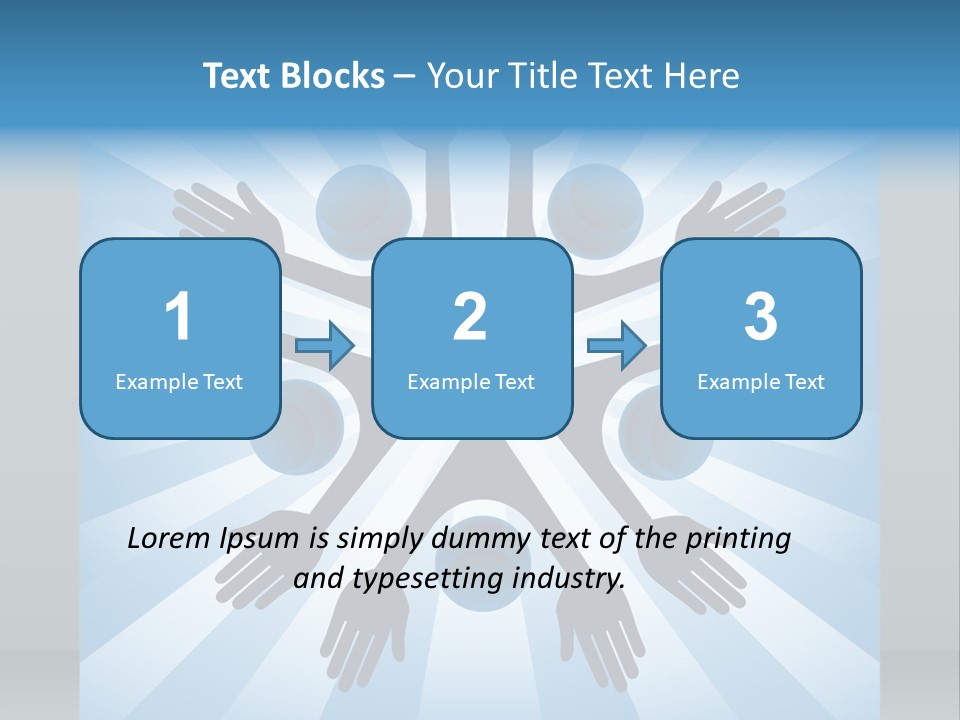 Beam Hands Five PowerPoint Template