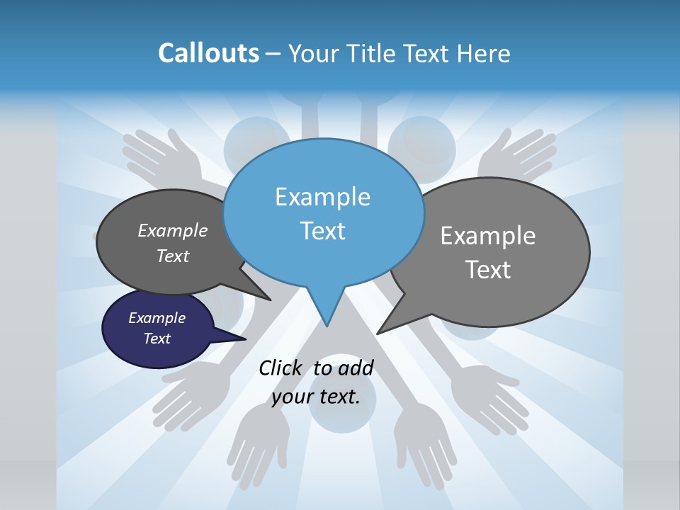 Beam Hands Five PowerPoint Template