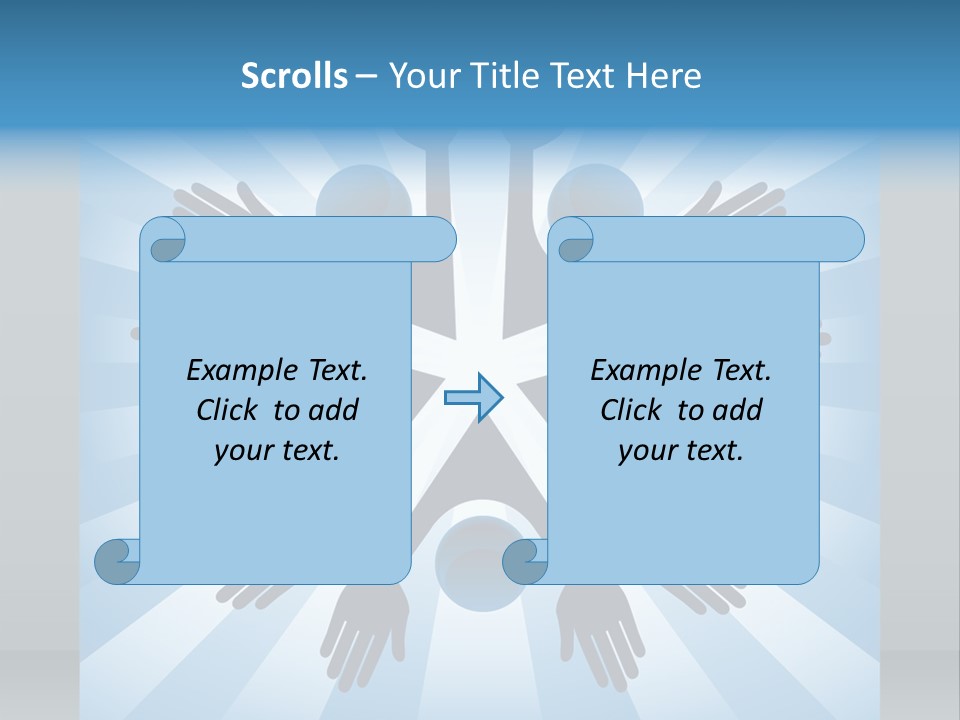 Beam Hands Five PowerPoint Template