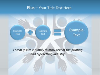 Beam Hands Five PowerPoint Template