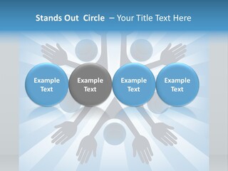 Beam Hands Five PowerPoint Template