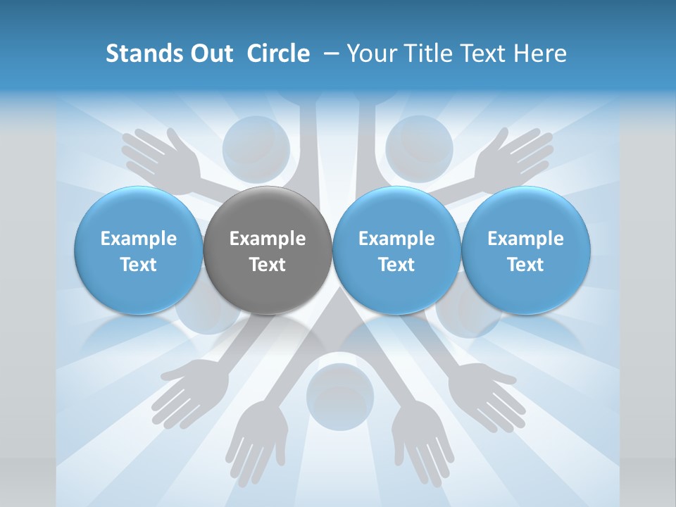 Beam Hands Five PowerPoint Template