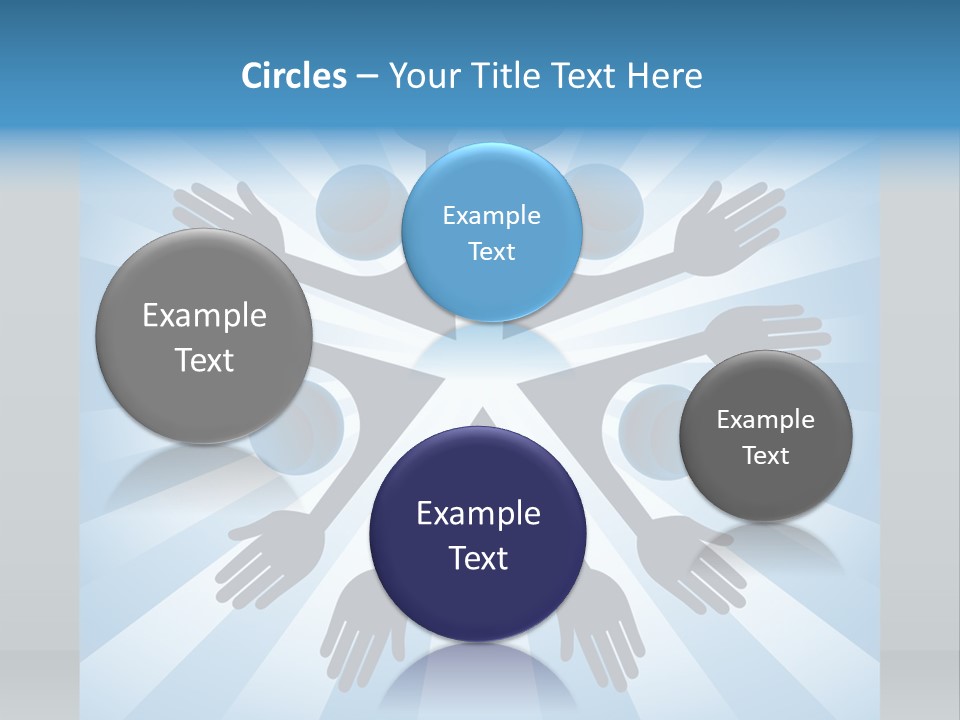 Beam Hands Five PowerPoint Template