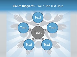 Beam Hands Five PowerPoint Template