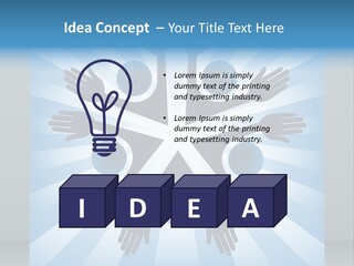 Beam Hands Five PowerPoint Template