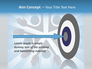 Beam Hands Five PowerPoint Template