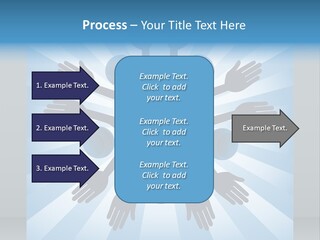 Beam Hands Five PowerPoint Template