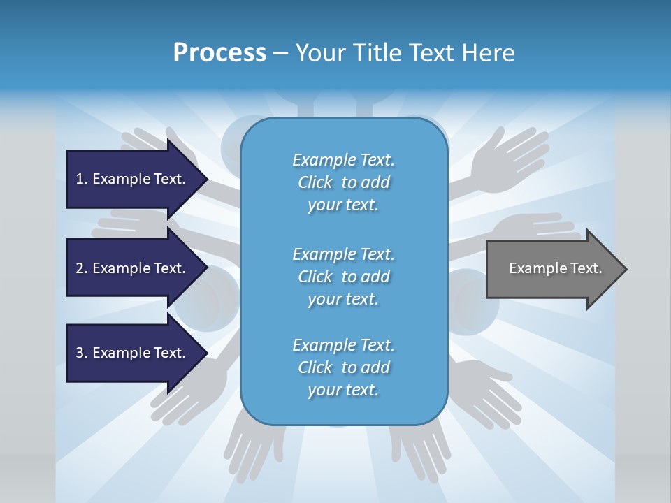 Beam Hands Five PowerPoint Template