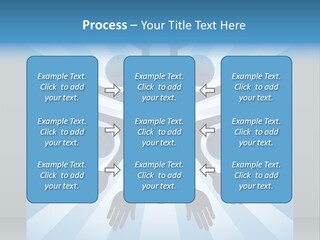 Beam Hands Five PowerPoint Template