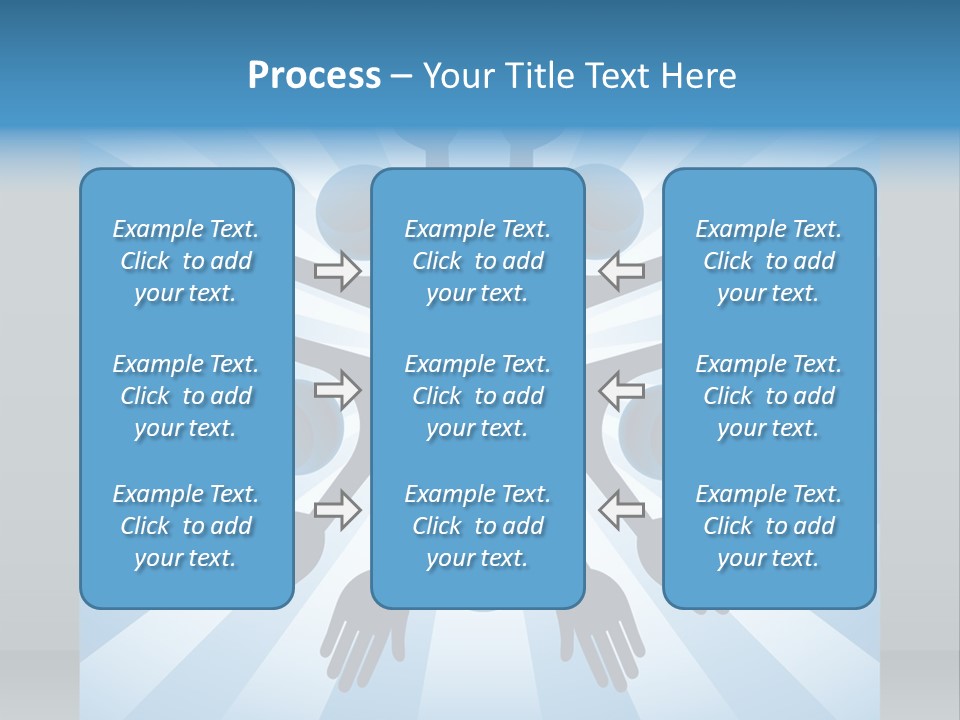 Beam Hands Five PowerPoint Template