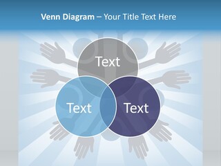 Beam Hands Five PowerPoint Template