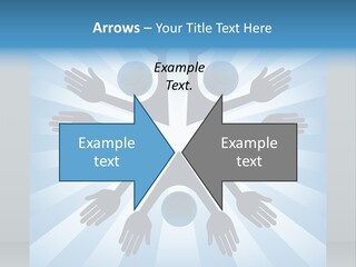 Beam Hands Five PowerPoint Template