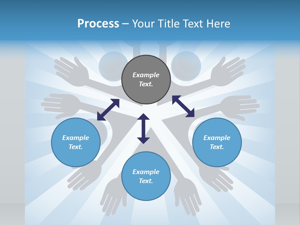 Beam Hands Five PowerPoint Template