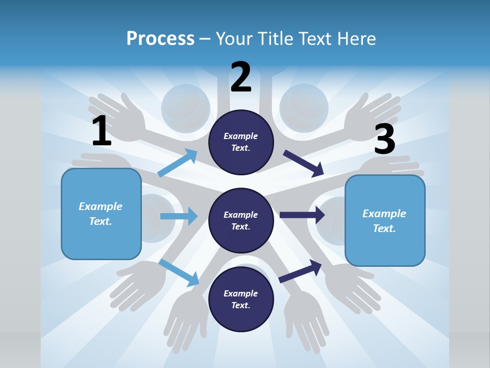 Beam Hands Five PowerPoint Template