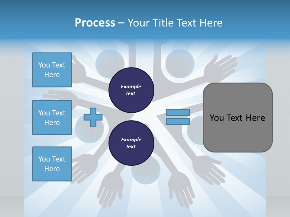 Beam Hands Five PowerPoint Template