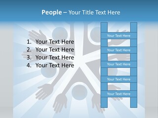 Beam Hands Five PowerPoint Template