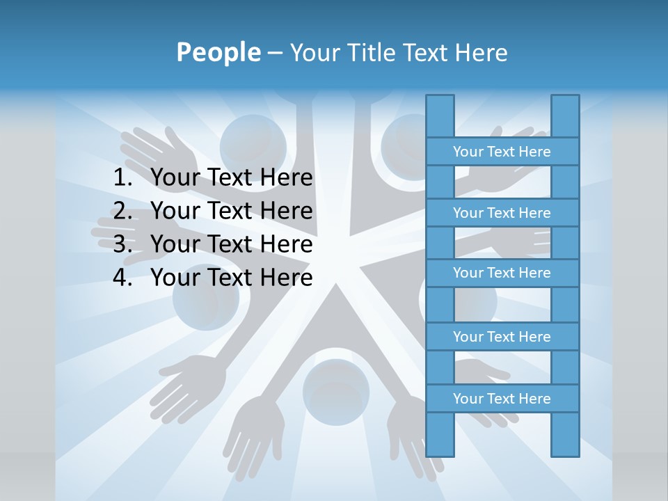 Beam Hands Five PowerPoint Template