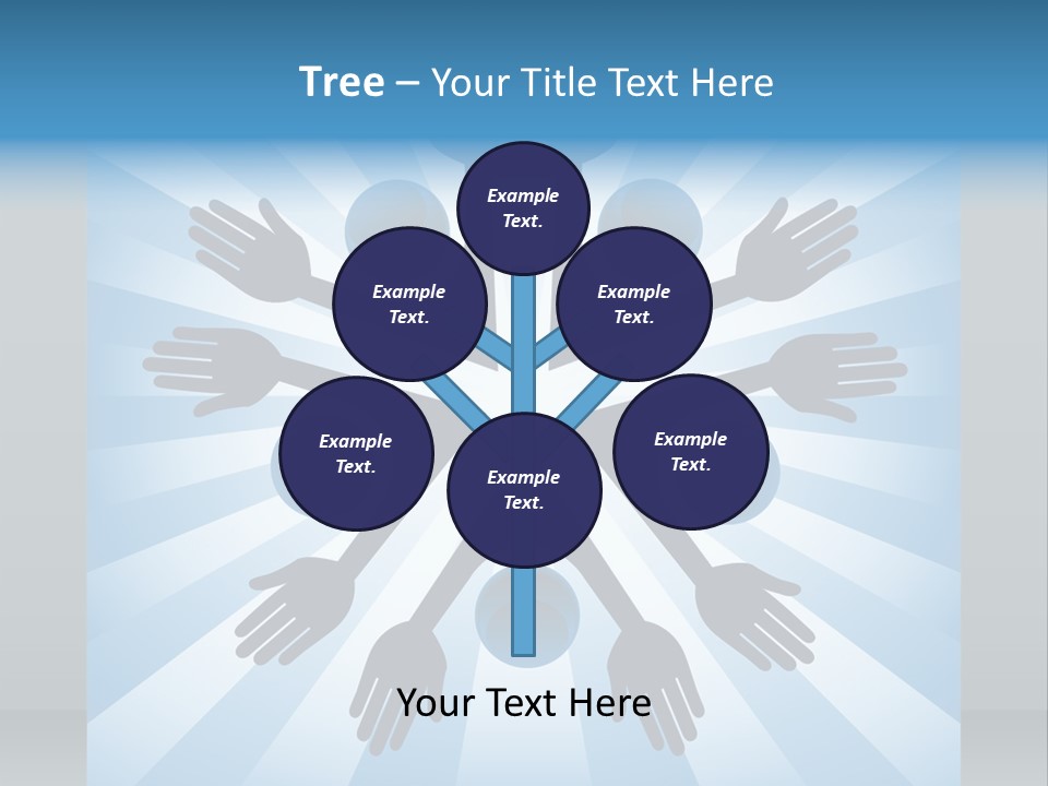 Beam Hands Five PowerPoint Template