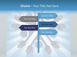 Beam Hands Five PowerPoint Template