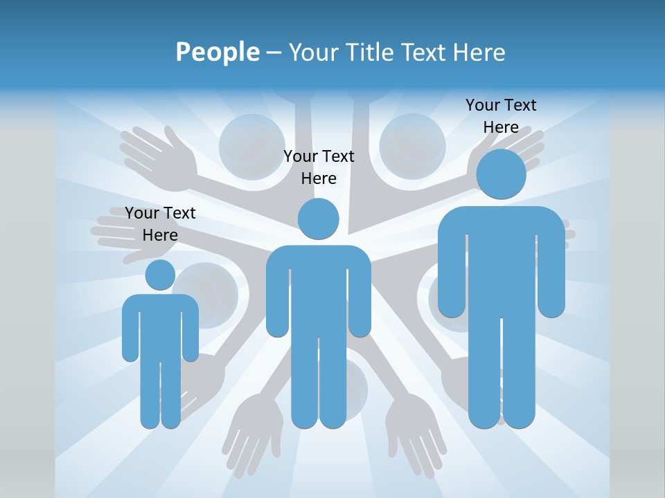 Beam Hands Five PowerPoint Template