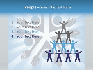 Beam Hands Five PowerPoint Template