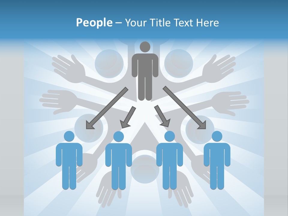 Beam Hands Five PowerPoint Template