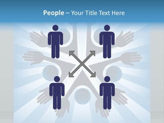 Beam Hands Five PowerPoint Template