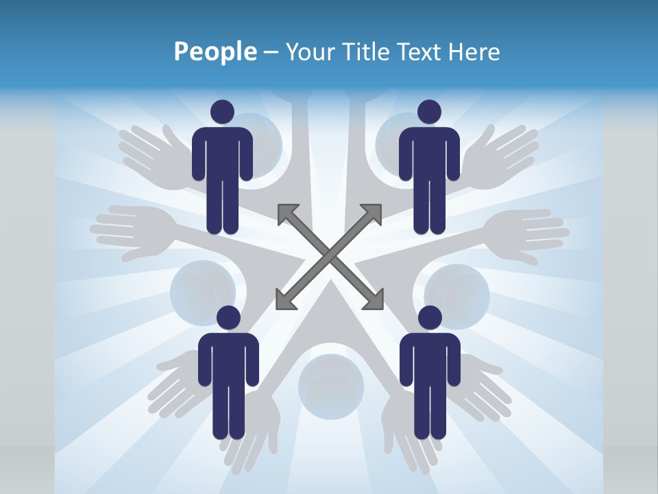 Beam Hands Five PowerPoint Template