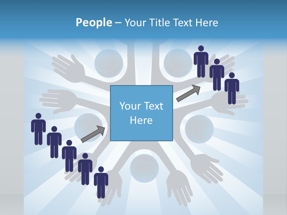 Beam Hands Five PowerPoint Template