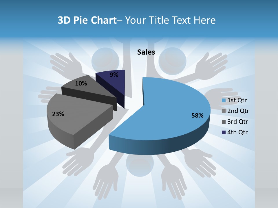 Beam Hands Five PowerPoint Template