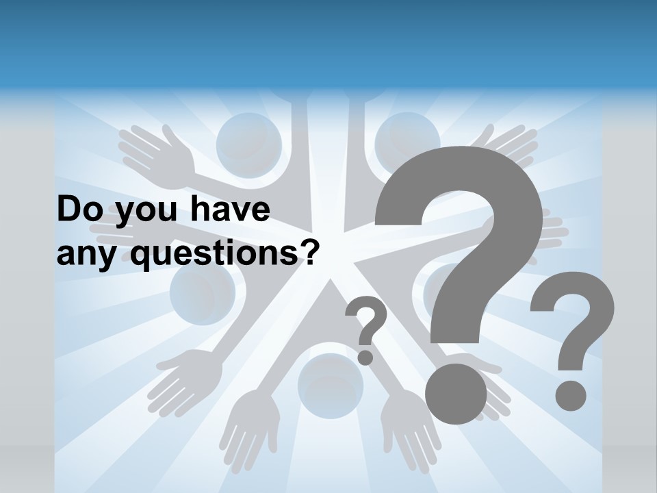 Beam Hands Five PowerPoint Template