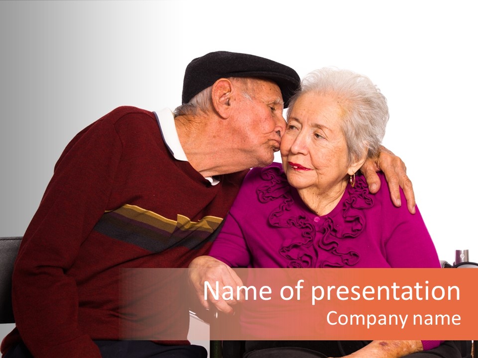 Octogenarian Closeness Eighties PowerPoint Template